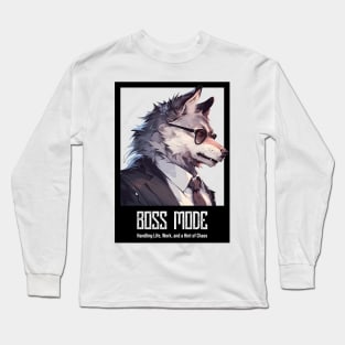 Wolf Boss Mode Long Sleeve T-Shirt